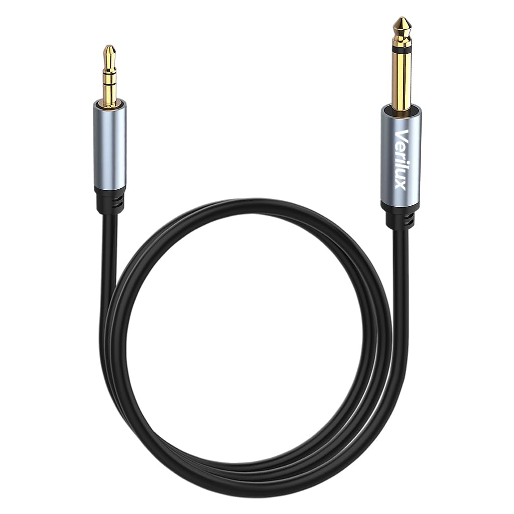 Verilux 6.35mm to 3.5mm Stereo Audio Cable, 10Ft 1/4 Verilux 6.35mm to 3.5mm Stereo Audio Cable, 10Ft 1/4